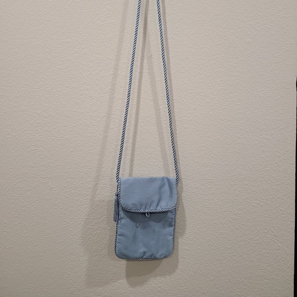 Vintage Baby Blue Cloth party purse